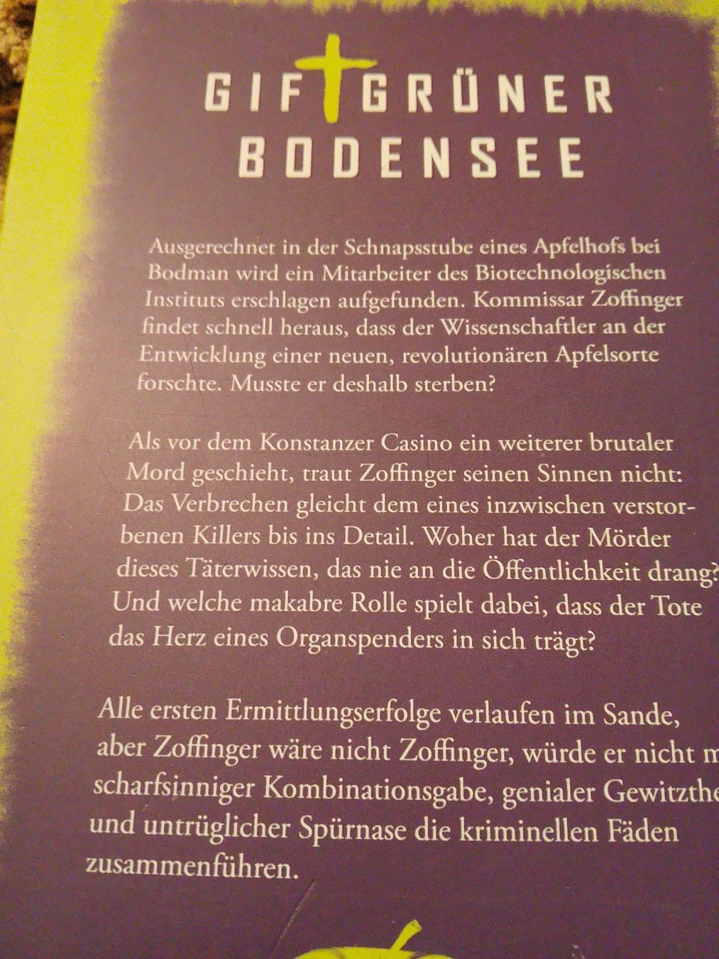 Bücher: Giftgrüner Bodensee – Gebraucht aus Volken von katz5 5