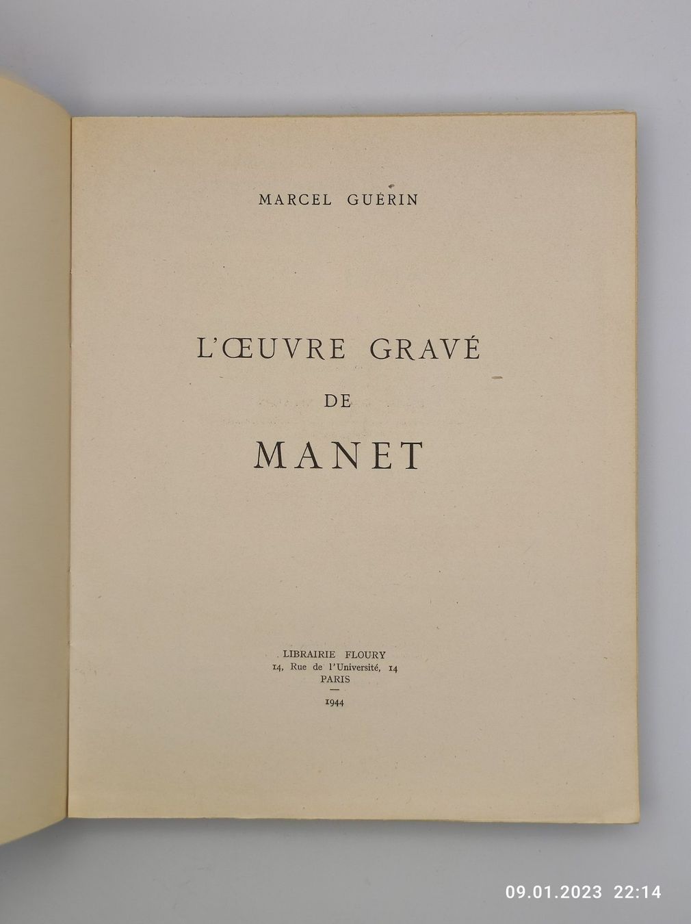 Livres: MANET - OEUVRE GRAVE - 3 WERKE – D'occasion à Goldach par Gaip 1