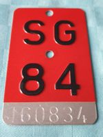Velonummer SG 84