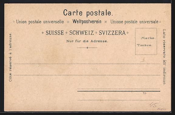 Cartes postales: Litho Thun, Teilansicht mit Fluss, Stras – D'occasion à Berlin par bartko-reher 1