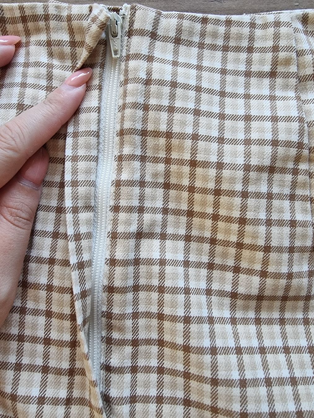 Jupes: Minirock Karomuster Beige  – Neuf (Voir description) à Altstätten SG par melii._.98 1