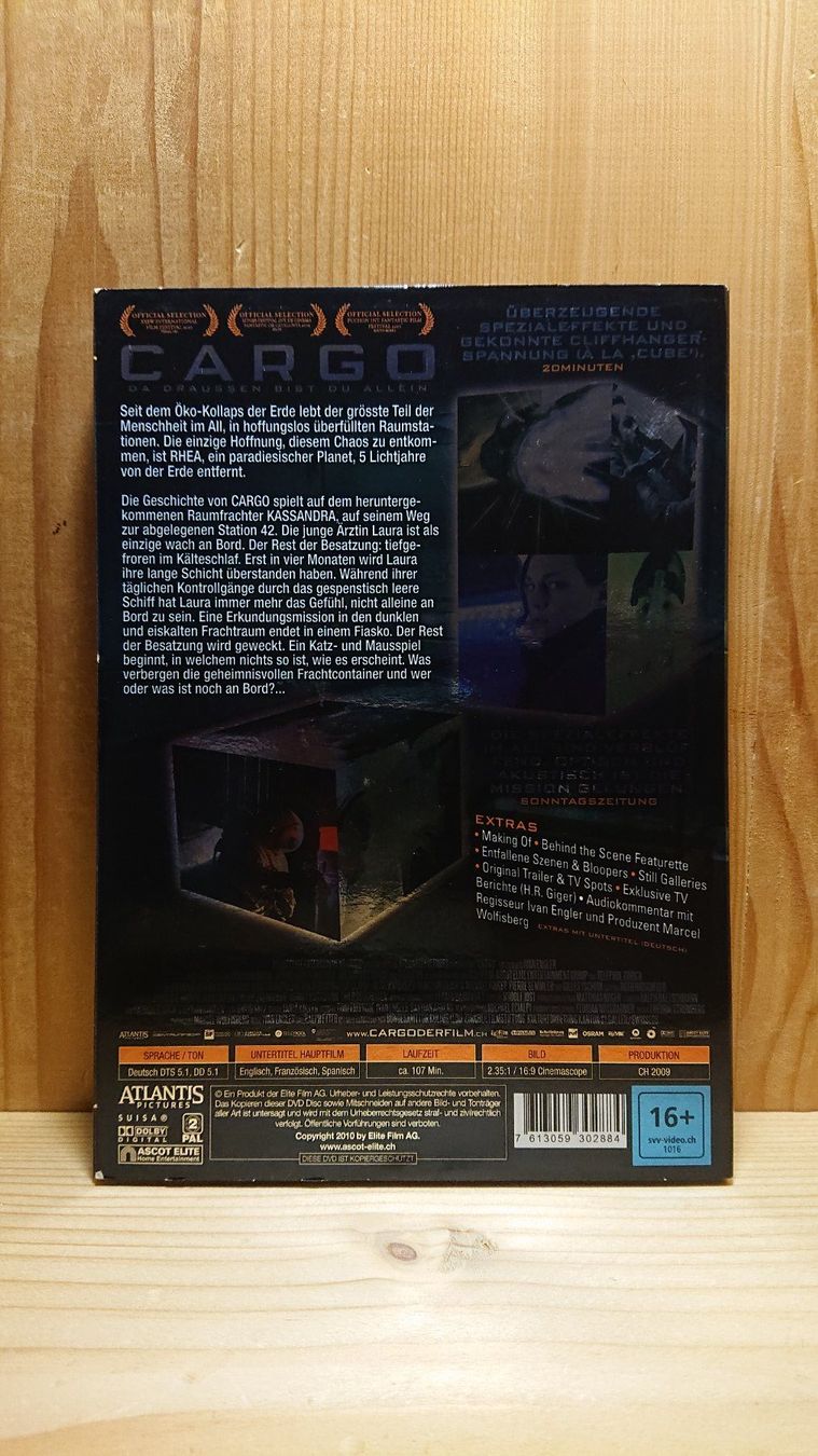 Tutti i DVDs: CARGO DVD 2 Disc Edition – Usato da Wilderswil venduto da Exebub 3