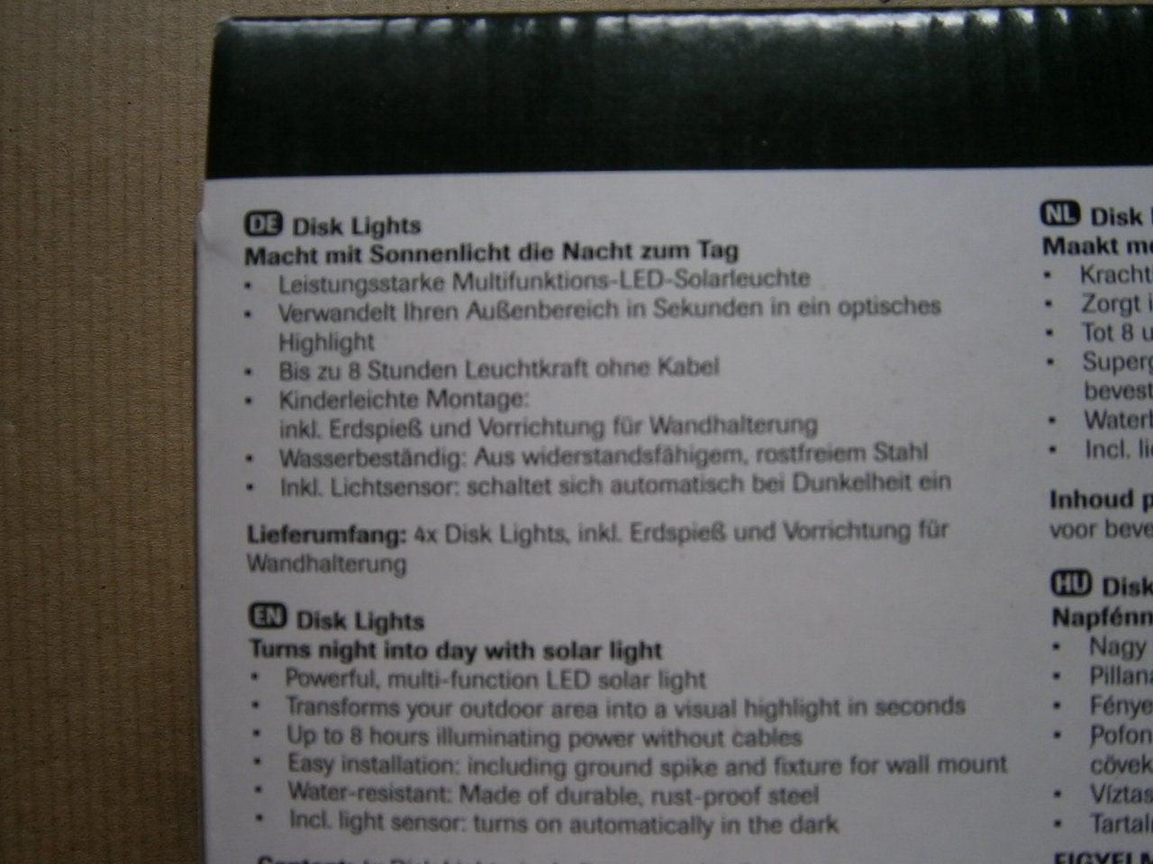 Lampade: Solarleuchten Lampen Gartenbeleuchtung – Nuovo e nell'imballaggio originale da Pratteln venduto da 66werni 3