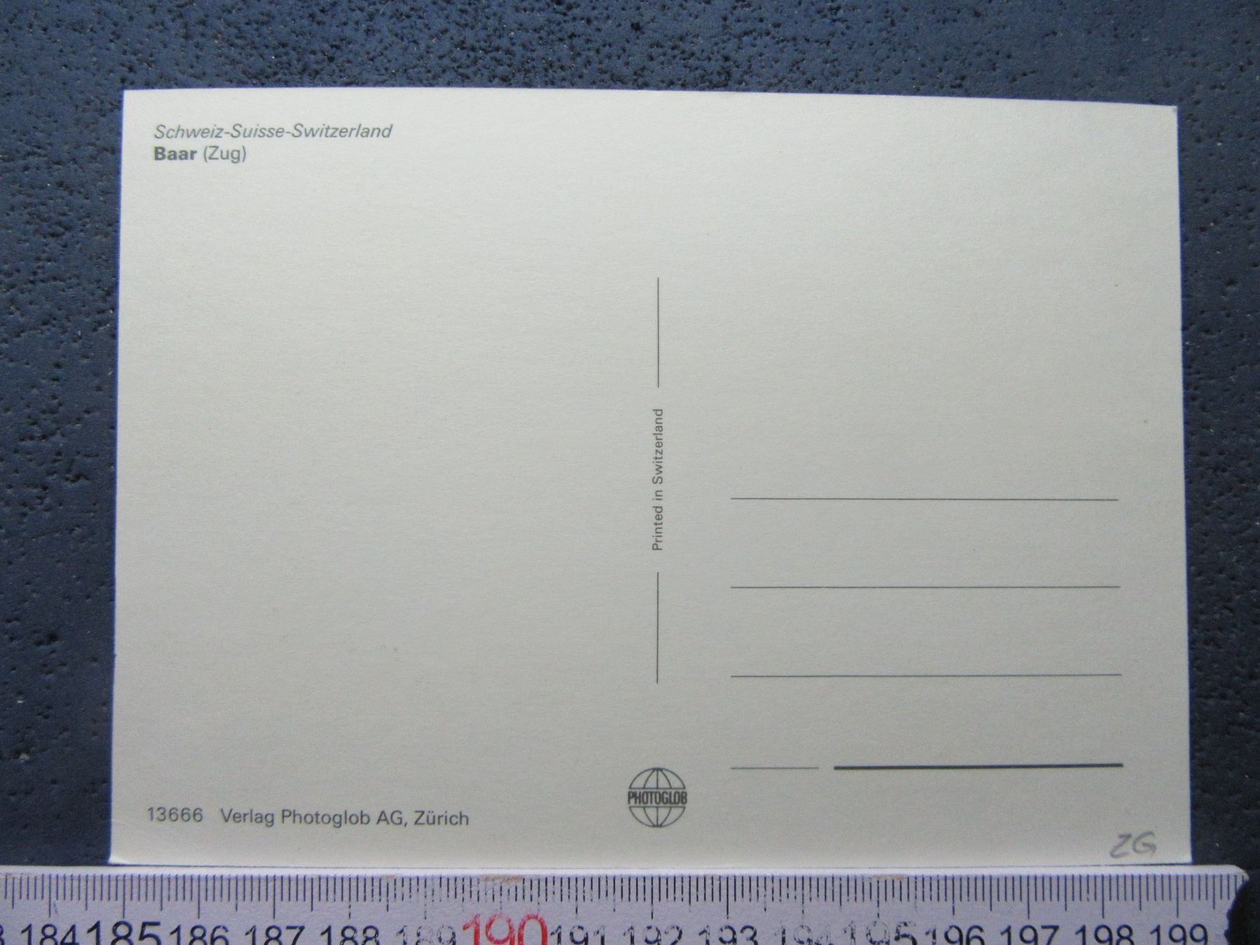 Cartoline postali: BAAR ZUG AK – Usato da Ettingen venduto da Hausi4711 1