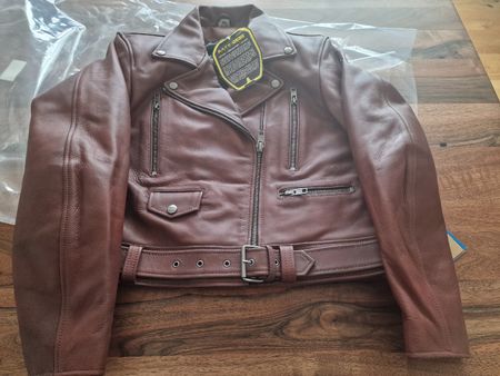 Töffjacke echtes Leder Safe-Max Gr. XL