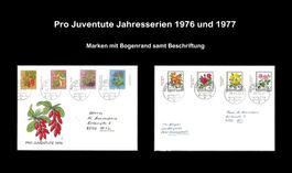 Belege Pro Juventute 1976 + 1977