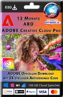 Adobe Creative Cloud Pro 12 Monats ABO Original Key