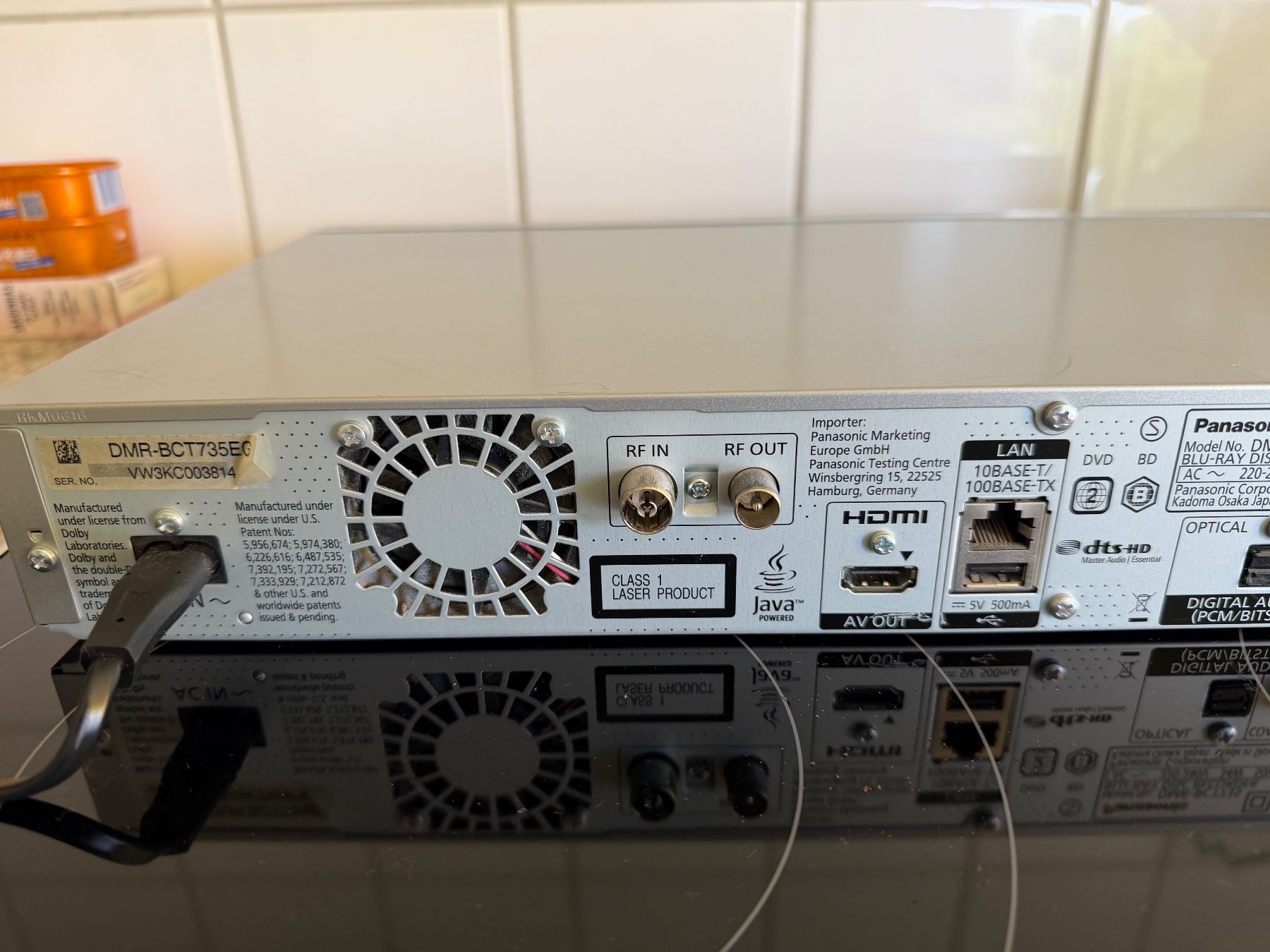 Panasonic Lecteur multimedia & Streamer: Panasonic DMR-BCT735 Blu-ray Recorder - – D'occasion à Zürich par sne.swiss 5