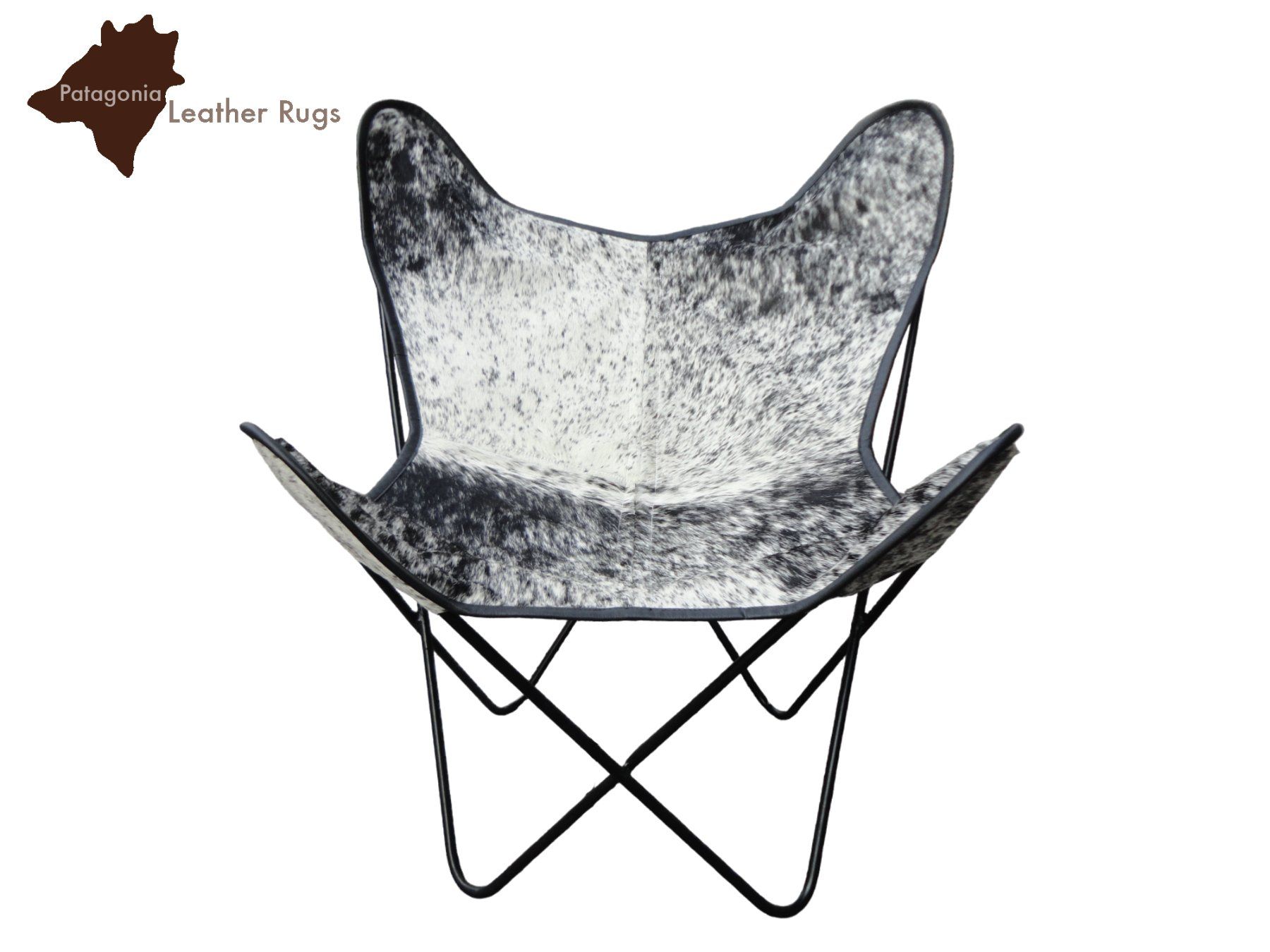 Poltrone: Kuhfell Stuhl BKF Black/White – Nuovo e nell'imballaggio originale da Arbedo venduto da patagonialeatherrugs