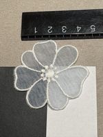 Spitzen Aufnäher Blume