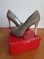 Guess Glitzer Peeptoe High Heels Gr. 39