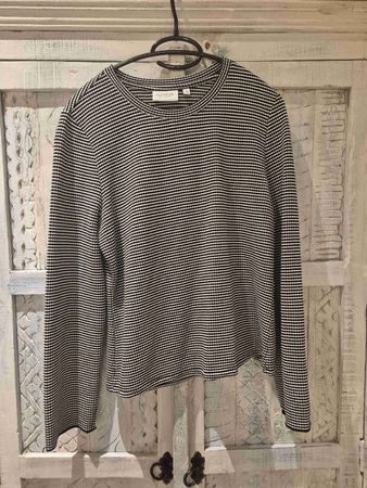 Commas Strickpullover, Grösse 38, Schwarz/Weiss, Top Zustand