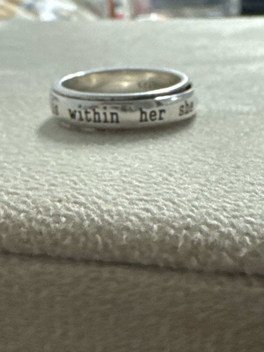 Anelli: Meditation Ring / Silberring 925 mit Inschrift Spinner Ring – Usato da Untersiggenthal venduto da Dilosh.ch 6