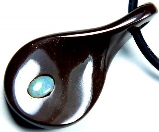Ciondoli: Opal Halskette mit Opal-Intarsien 26Cts. – Nuovo (secondo la descrizione) da Bern venduto da Grindelwaldaus 1