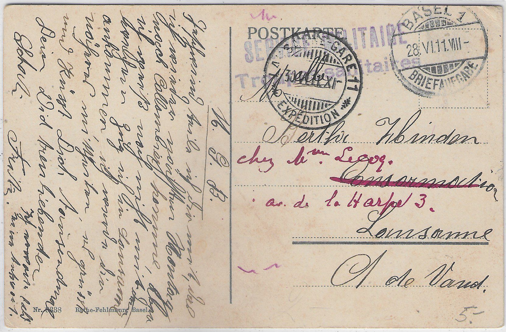 Cartoline postali: Basel - Rheinschiffahrt Dampfer - Litho – Difettoso da Ettingen venduto da Kartenplanet 1