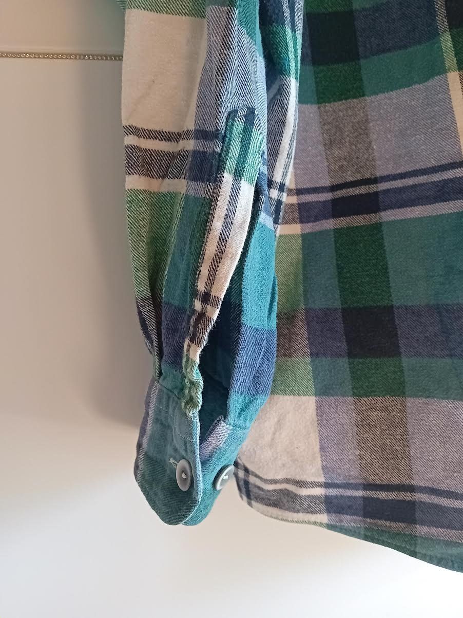 Camicie: Flanellhemd Langarm kariert Grösse L – Usato da Salez venduto da Robe12 5