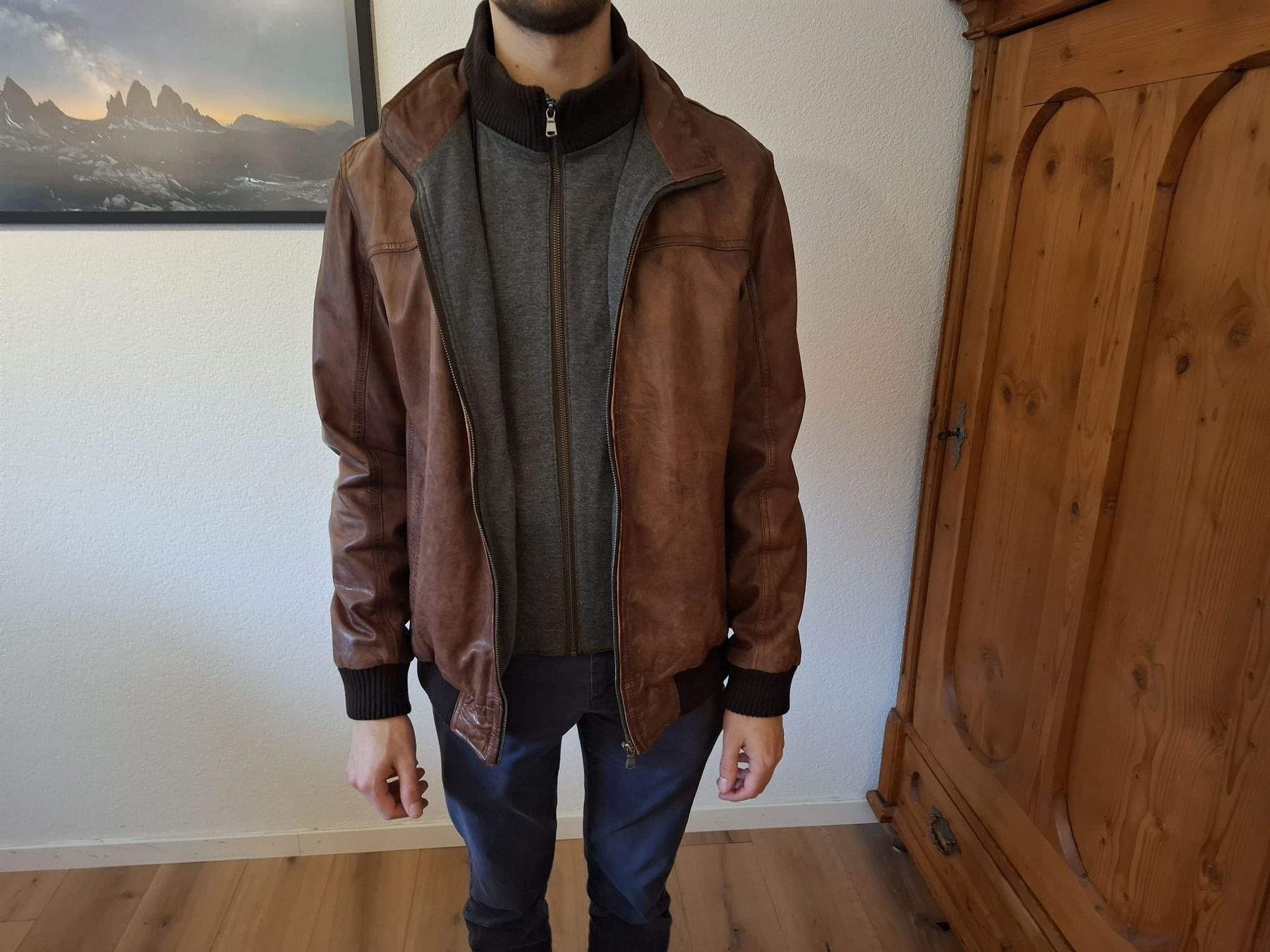 Giacche: Lederjacke Grösse 50 – Nuovo (secondo la descrizione) da Hausen AG venduto da haag987 2