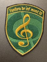 Badge: fanfara br inf mont 10 - Schweizer Armee