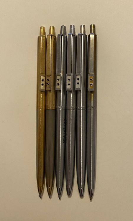 Vintage-Kugelschreiber Mit Gold Clip - Hörner