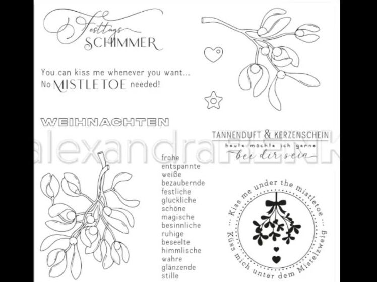 Timbri: Silikonstempel Nr.758, Weihnachten, Texte – Nuovo e nell'imballaggio originale da Gretzenbach venduto da Fliegepilz56