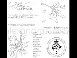 Silikonstempel Nr.758, Weihnachten, Texte