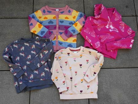 3 Pullover Alana name it Einhorn 122 128 pink 1 Strickjacke