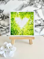 Hochzeits Karte, Geschenk Frühling Wald Herz Liebe Baum