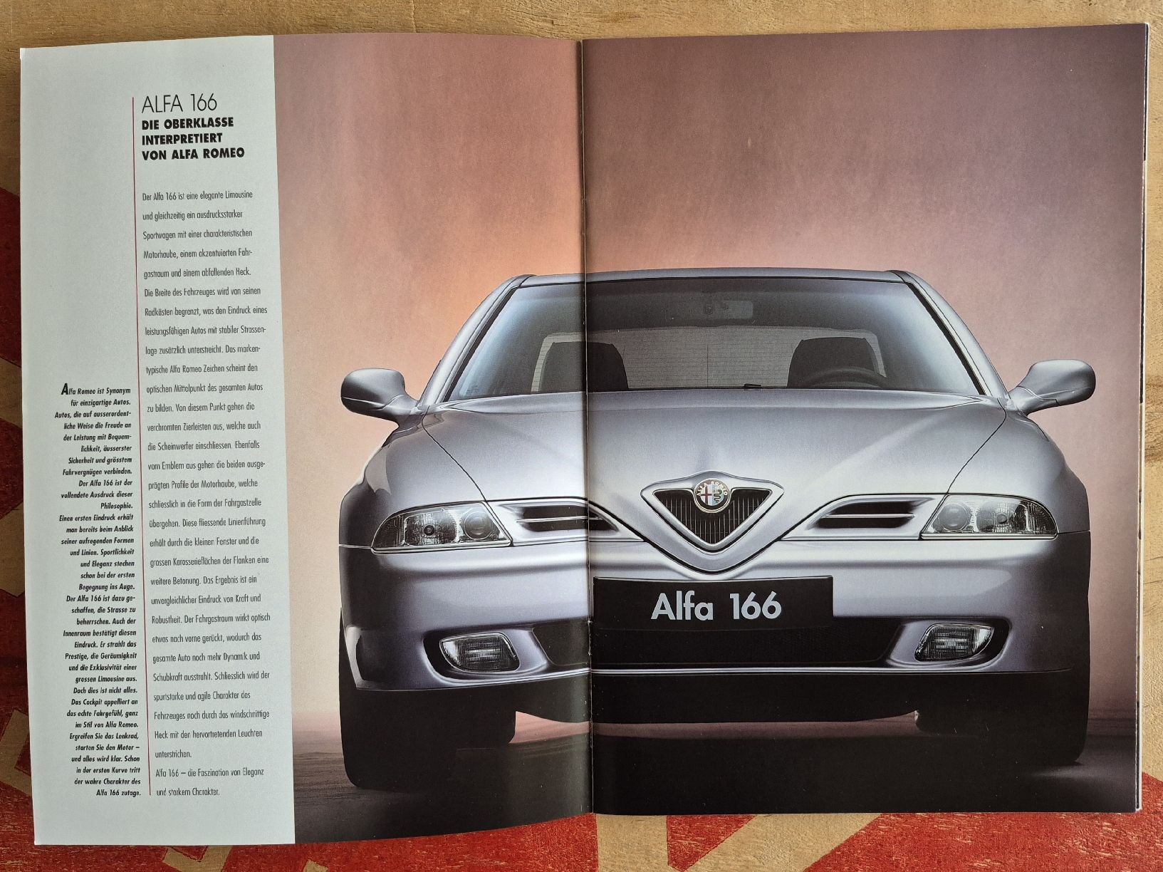 Alfa Romeo Dokumente: Prospekt Alfa Romeo 166 Jg.99 – Neu (gemäss Beschreibung) aus Oberfrittenbach von Alfetta_gtv 1
