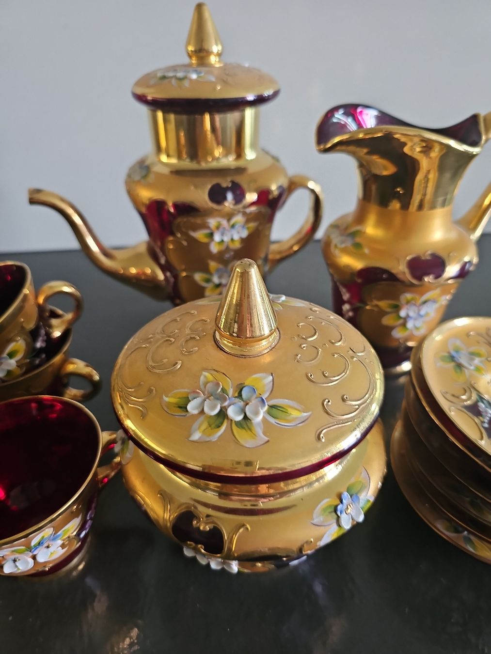 Alle Dekorationen: Venezianisches Kaffee-Service mit Golddekor – Gebraucht aus Richterswil von furlan 6