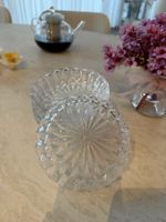 Kristall Teller Set Sternschliff Vintage