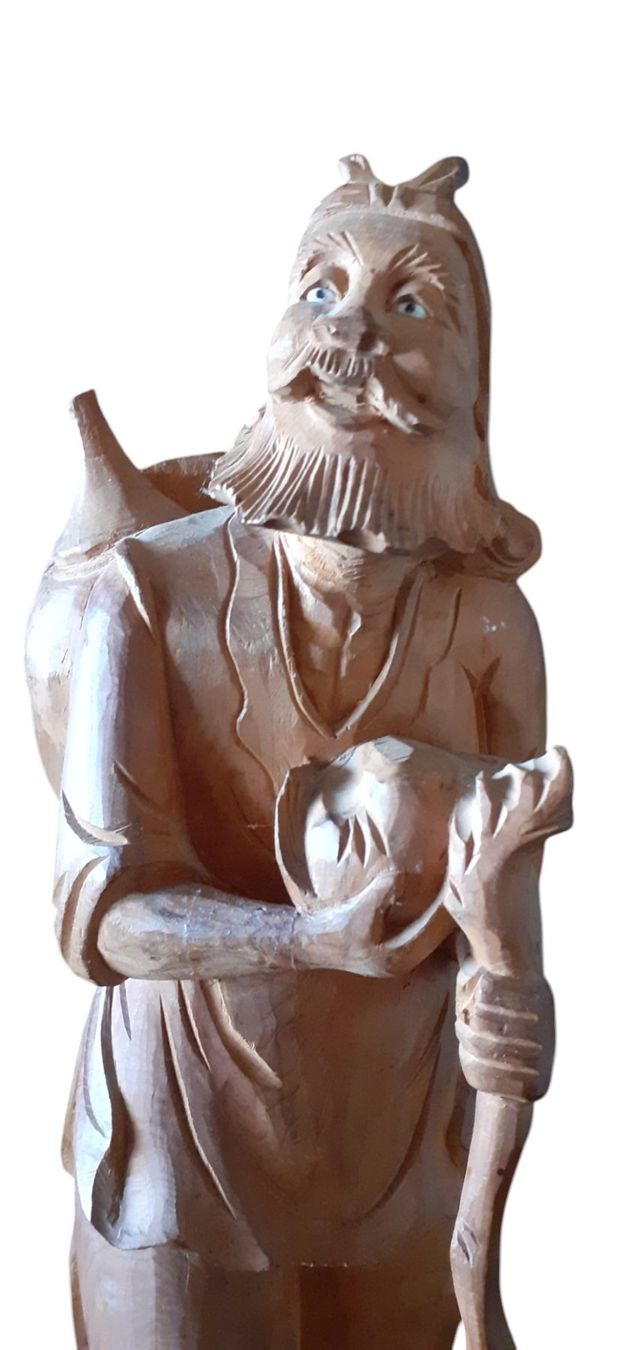 Sculture & Statue: Antike Holzfigur chinesischer Wanderer – Usato da Mörschwil venduto da antiksalon 7