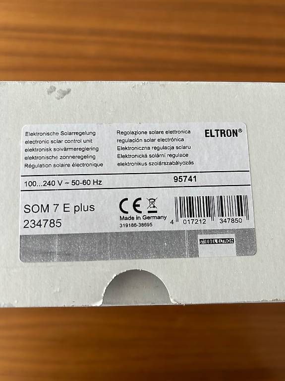 Sistema di controllo: Solarregler Stiebel Eltron SOM 7 E Plus – Usato da Oberuzwil venduto da Daenael