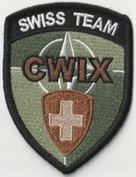 Patch SWISS TEAM CWIX Schweiz guter Zustand ohne Klett Stoff