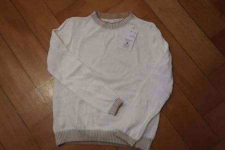 Weiss braunes top neu von einer italienische boutique