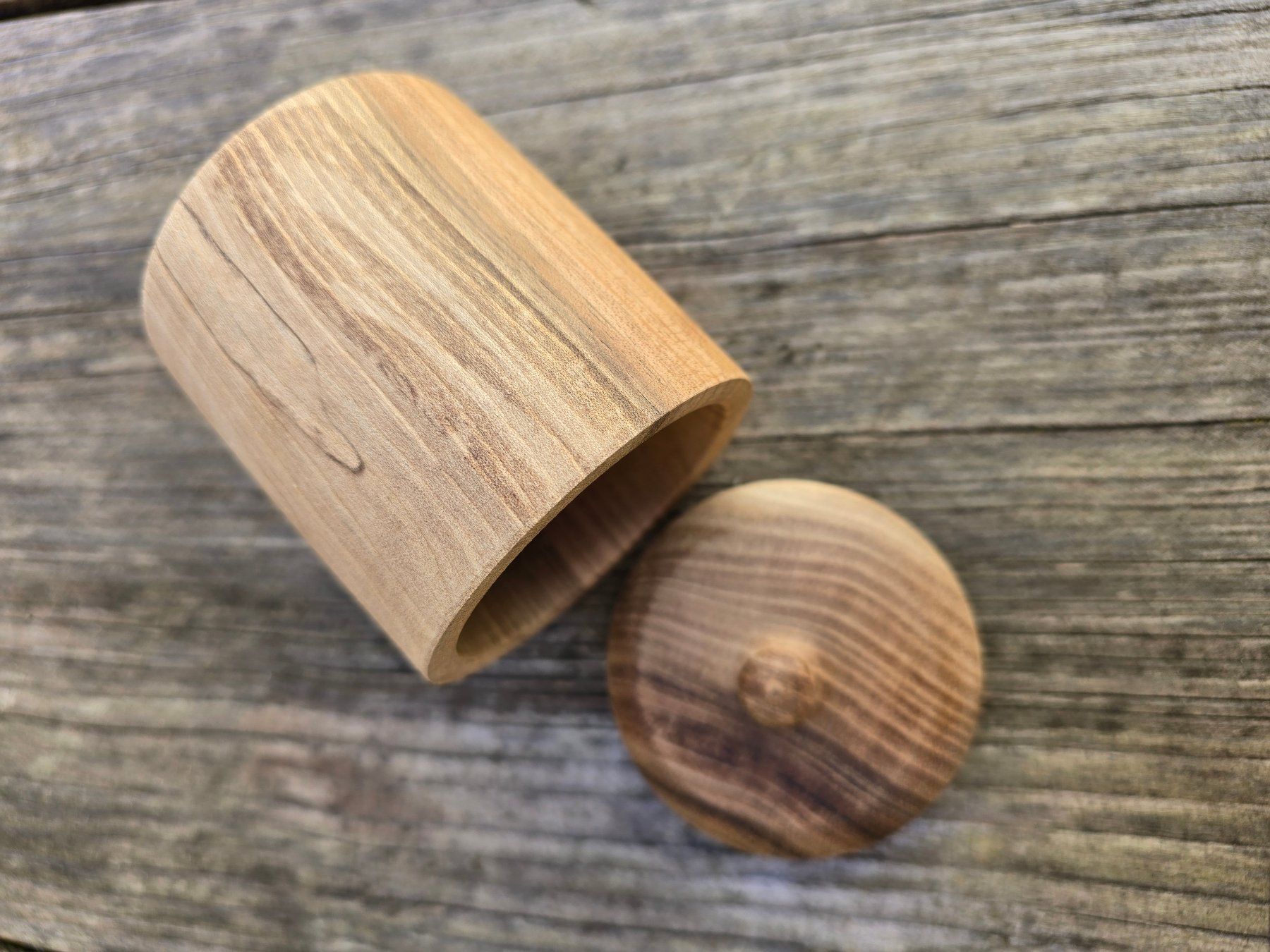 Behälter & Ähnliches: Holz: Dose mit Deckel, Aufbewahrungsbox – Neu (gemäss Beschreibung) aus Romanshorn von Rachacha 3
