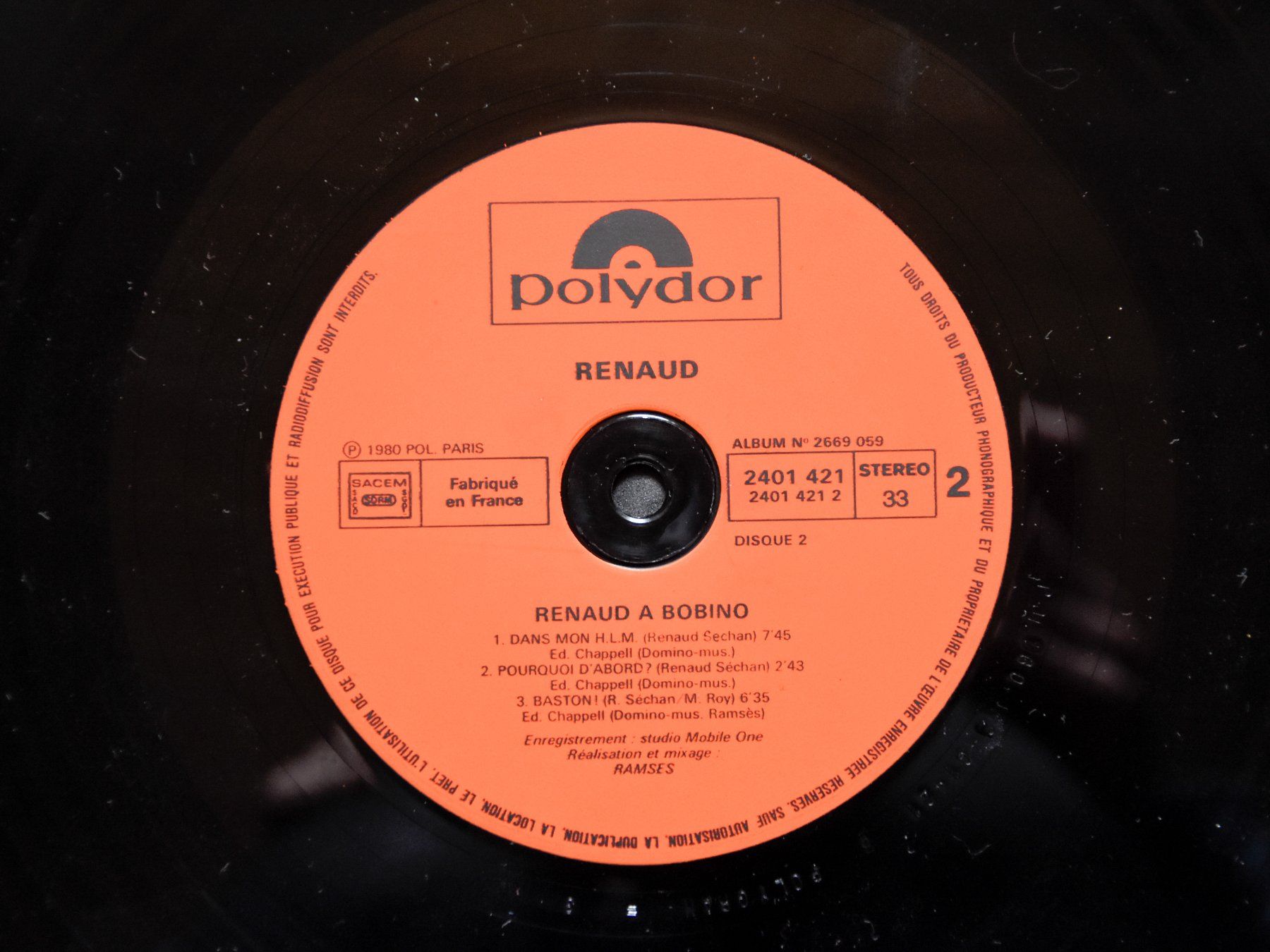 Dischi in vinile: Renaud à Bobino – Usato da Belmont-sur-Yverdon venduto da ag97 5