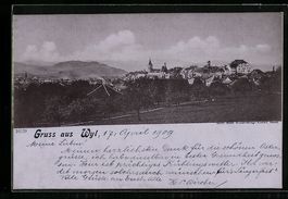AK Wil, Panorama, 1909