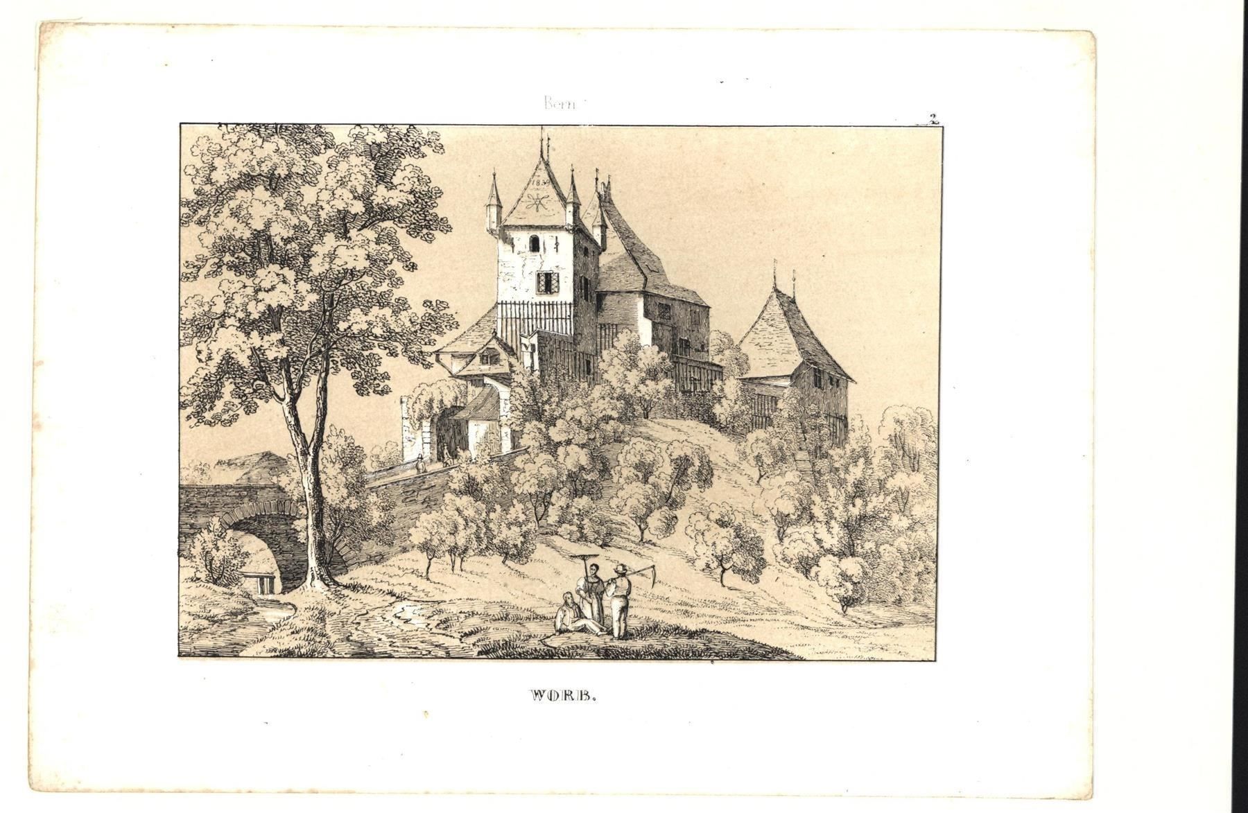 Stiche: Worb von Wagner 1840 – Gebraucht aus Rafz von Helvet32