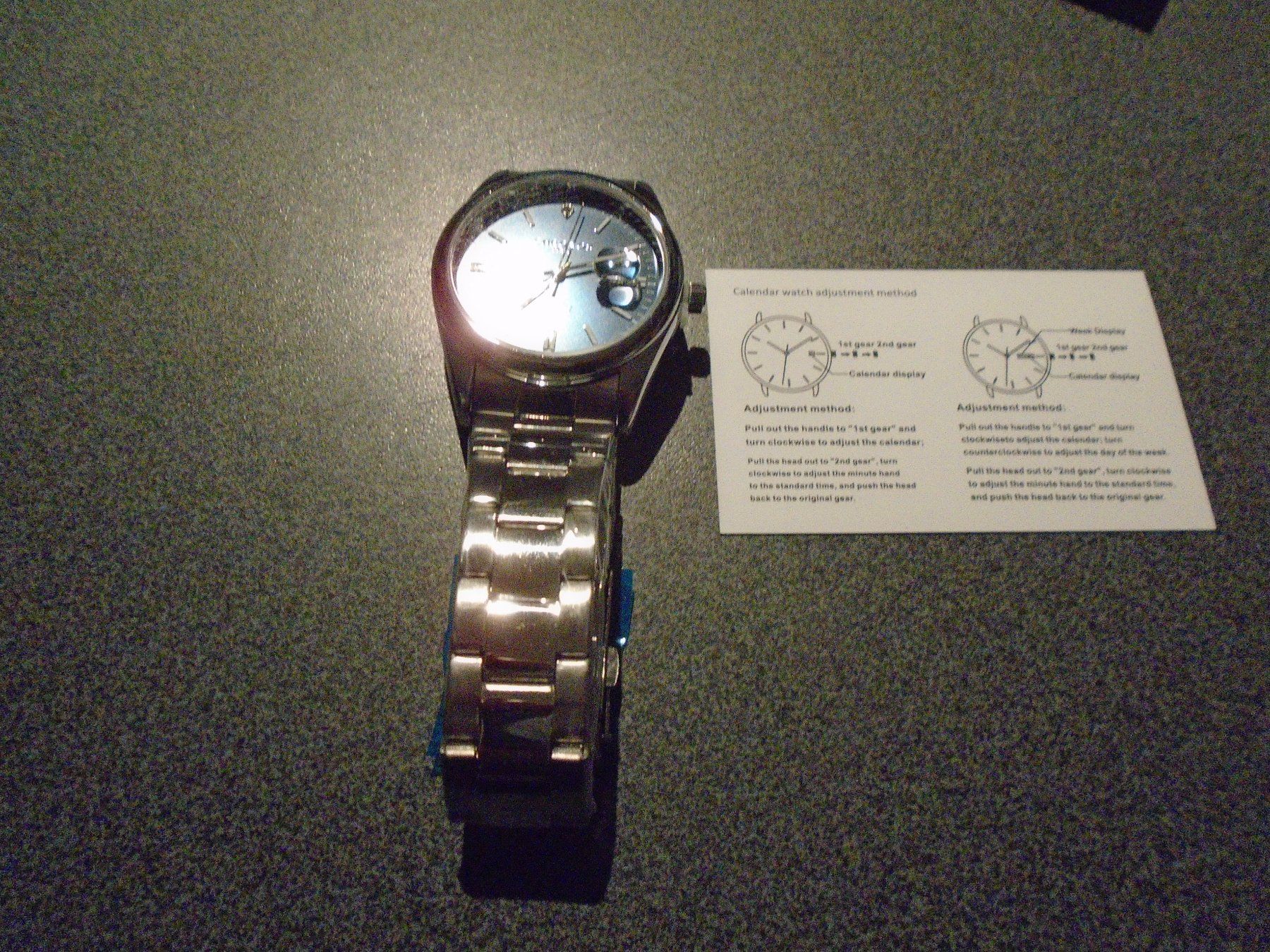 Montres: Uhr Chrons, Quartz, blaues Ziffernblatt – D'occasion à Zürich par abraxas1291