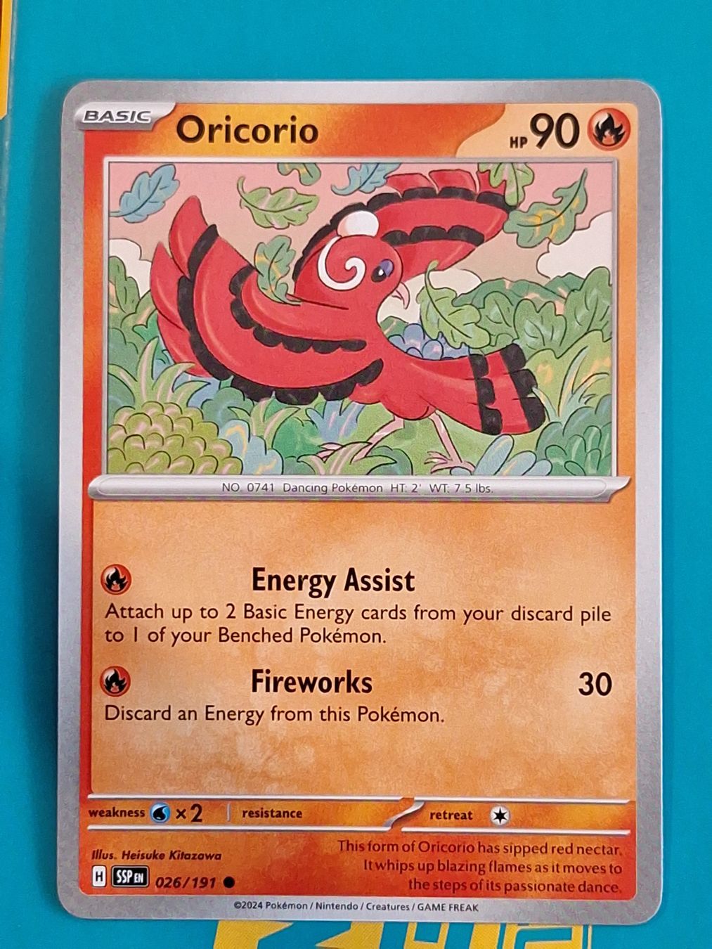Pokémon Carte collezionabili: Oricorio - Pokemon Surging Sparks – Usato da Altstätten SG venduto da GGsGameshop