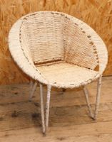 Sessel alter Widli Stuhl Weidenholz Sessel  77 cm Rückenhöhe