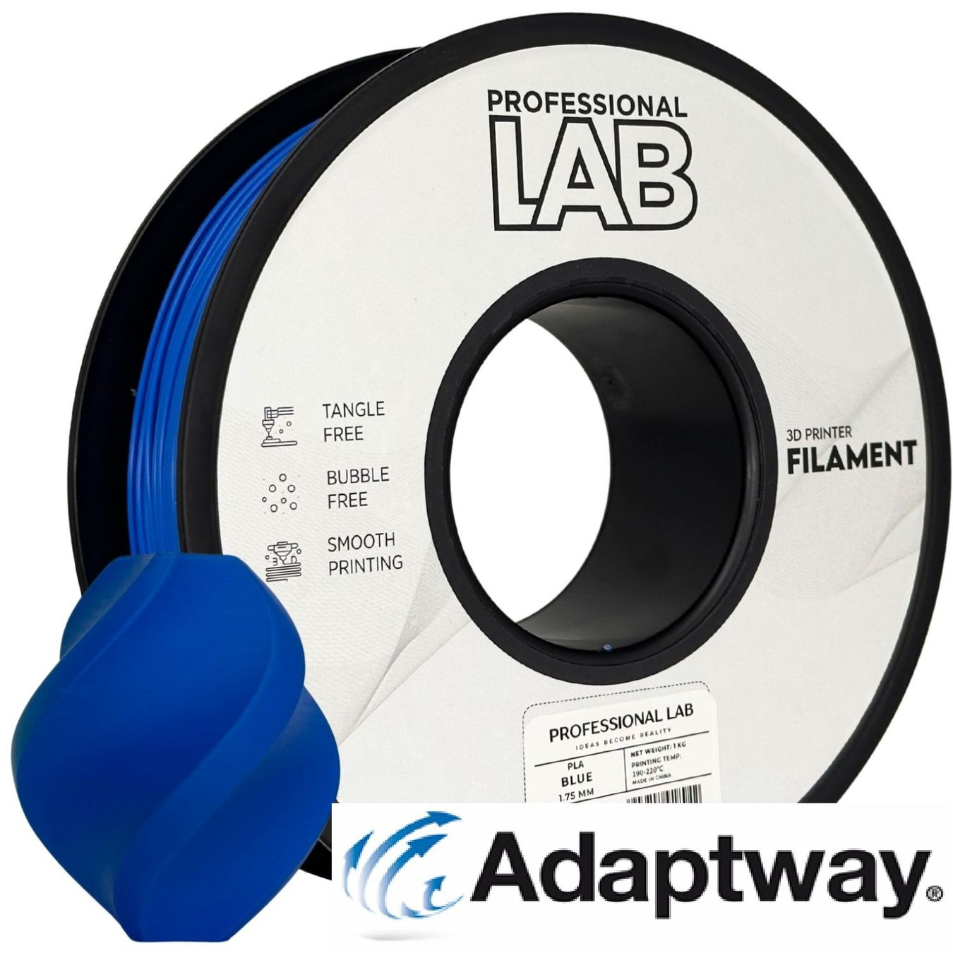 Stampanti 3D: PLA 1.75 mm, 1 kg, blau – Nuovo e nell'imballaggio originale da Anglikon venduto da Adaptway