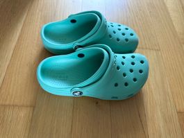 2 Pairs Green+Multicolour Crocs Size C11 (28-29)