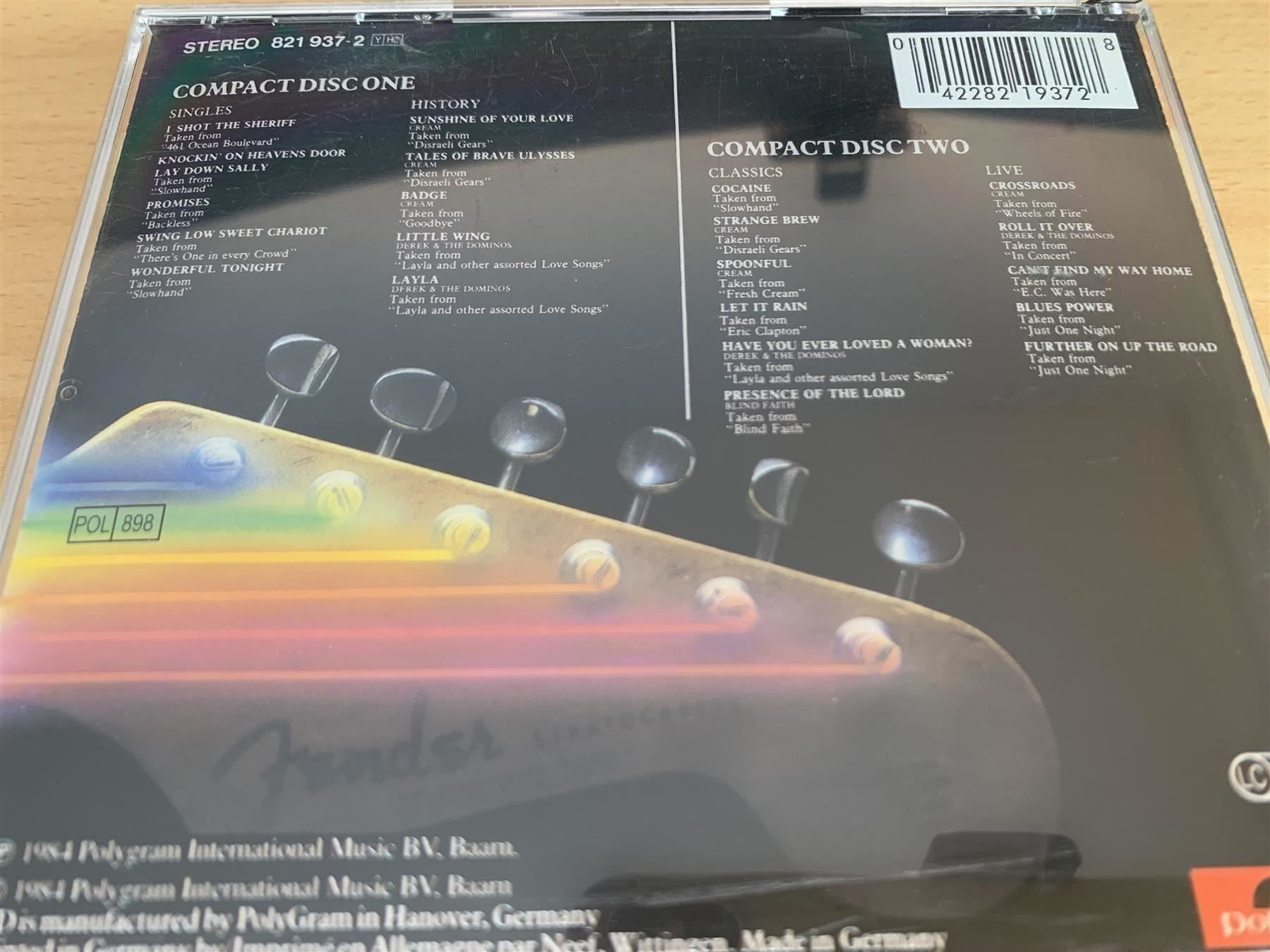 CD: Eric Clapton – Backtrackin' - 2 CD – Usato da Rikon im Tösstal venduto da Alpenmutz 1