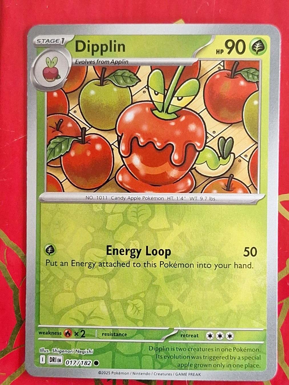 Pokémon Carte collezionabili: Dipplin - Reverse Holo Pokemon Destined Rivals – Usato da Altstätten SG venduto da GGsGameshop