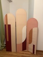 Raumteiler Faltscreen Zimmer Trennwand Retro-Design 3-teilig