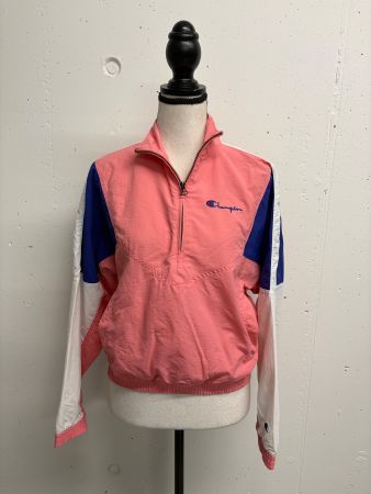 Champion Windbreaker Gr. XS rosa blau weiss Sweatshirt