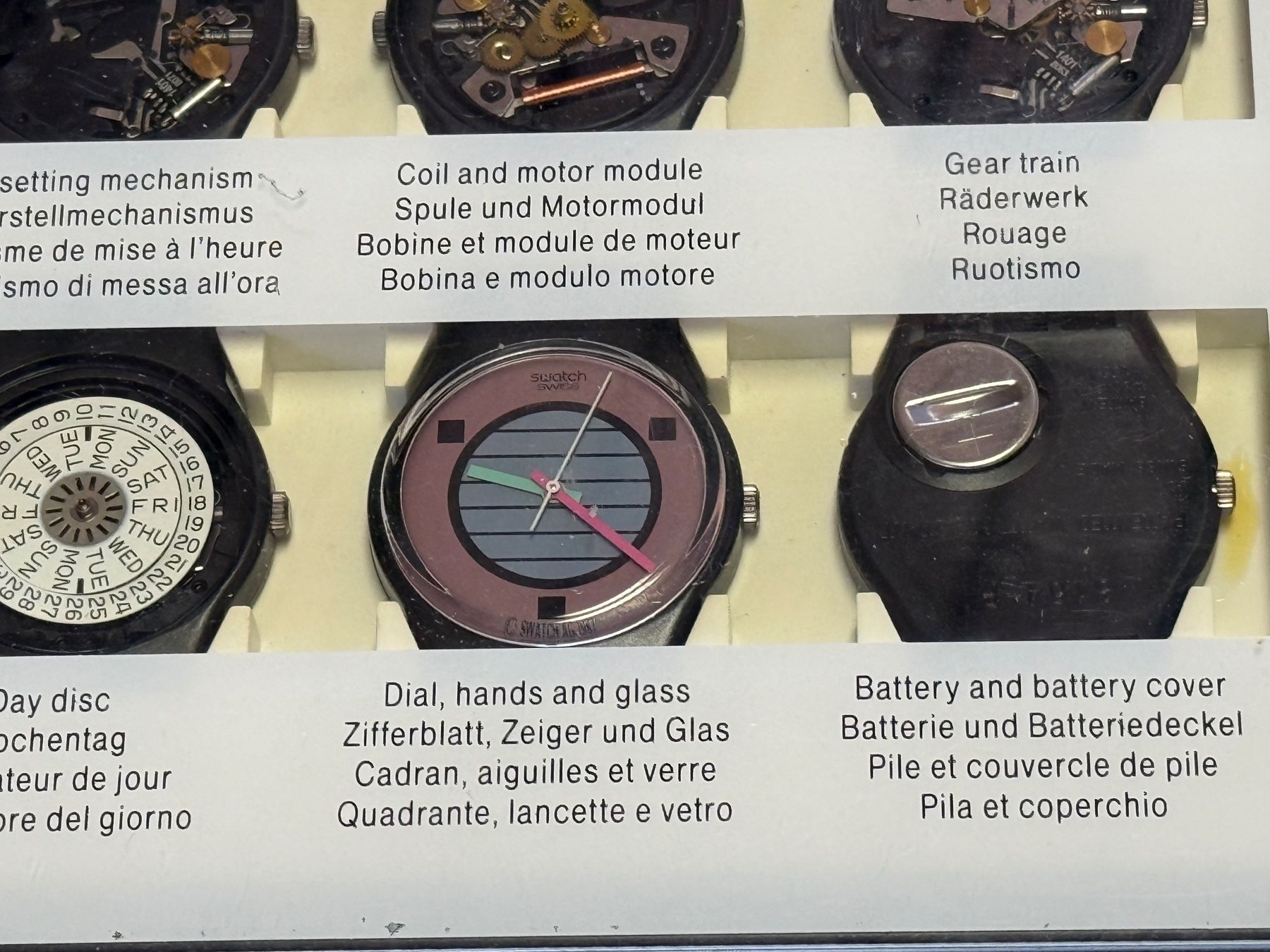 Swatch Uhren: RAR SWATCH 10 Step Production Showcase – Gebraucht aus Bern von Jwpm66 4