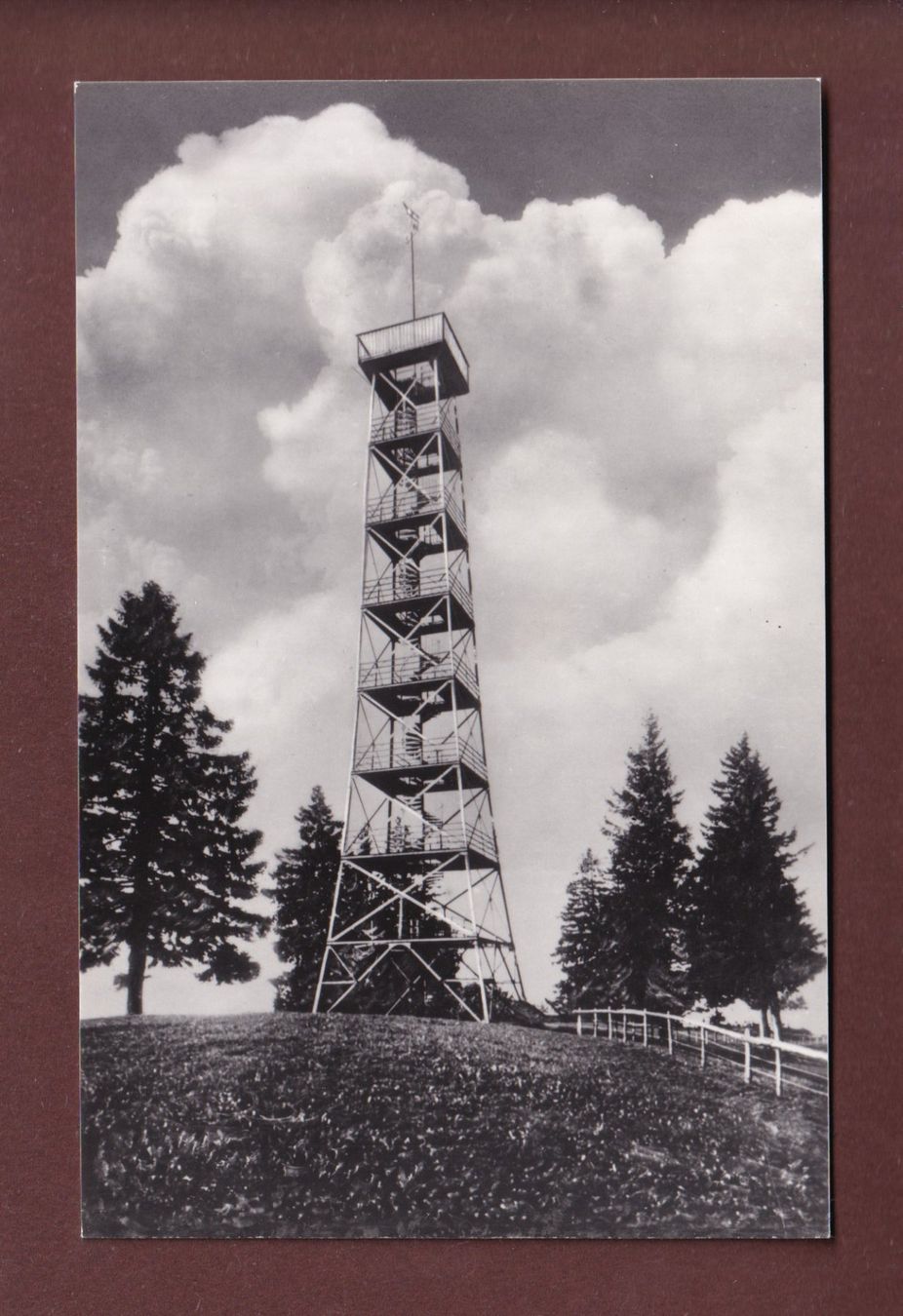 Cartoline postali: BACHTEL-KULM - Aussichtsturm – Usato da Pully venduto da nicecards-shop