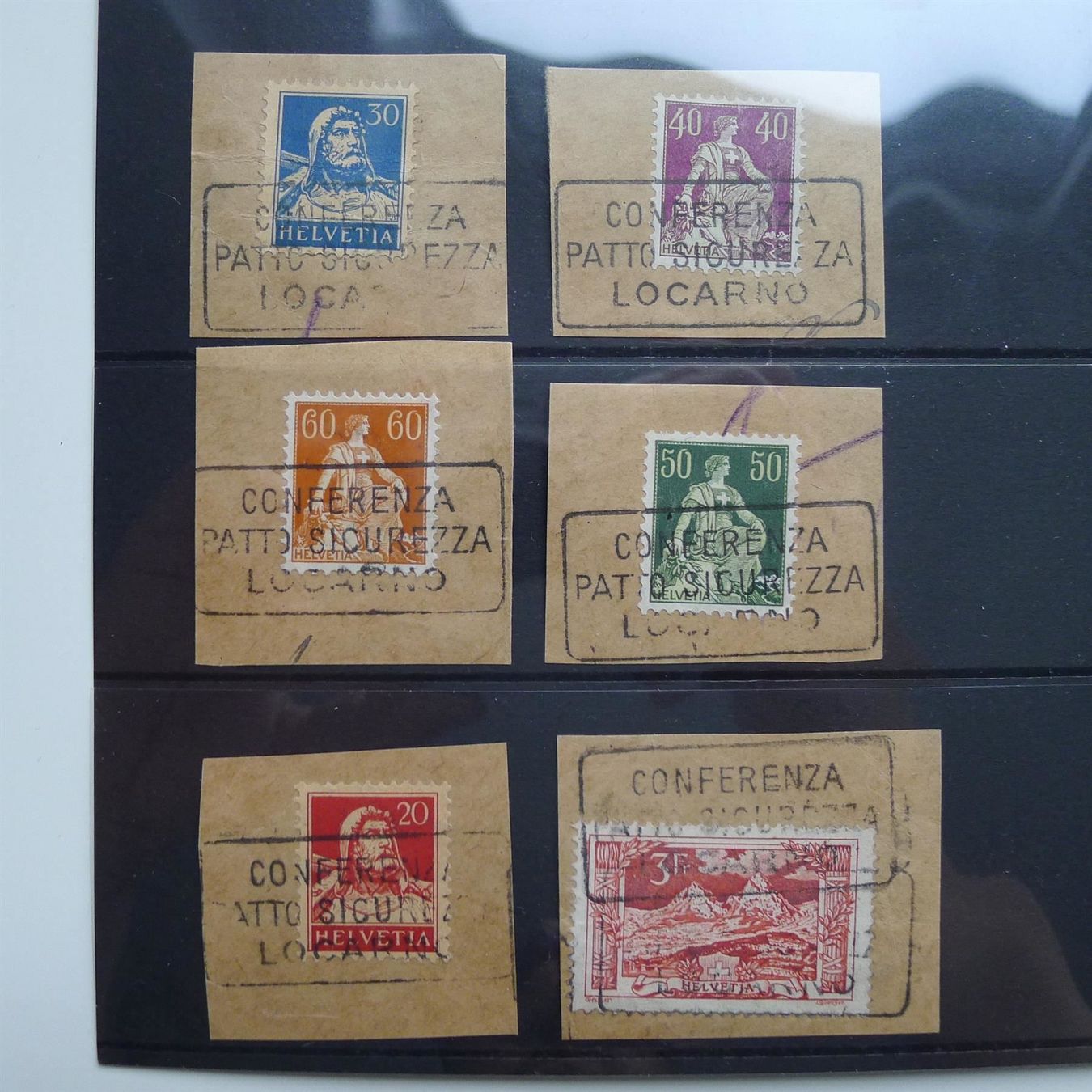 Tous les timbres: 6 Briefmarken von LOCARNO – D'occasion à Dagmersellen par wyss1982